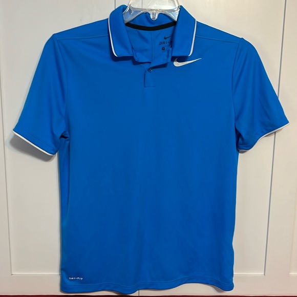 Nike Other - 3/$15 Nike Dri Fit Polo- Big Kids Size XL- Blue and white